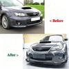 Car Front Bumper Lip Spoiler Splitter Diffuse Lower Air Deflector For Subaru Impreza WRX STI 2011-2014 ABS Black Bodykits Tuning