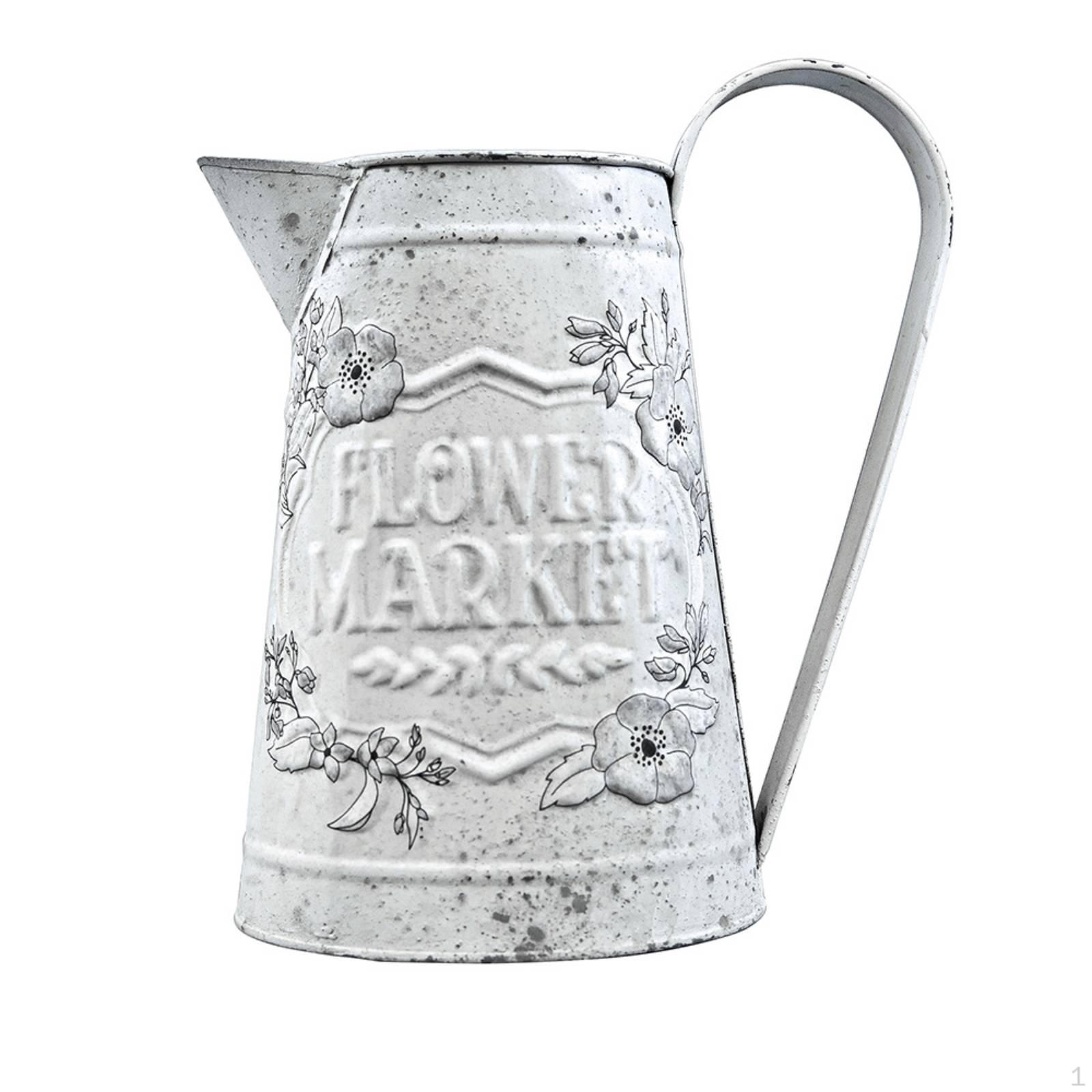 Rustic Iron Watering Can Distressed Finish
