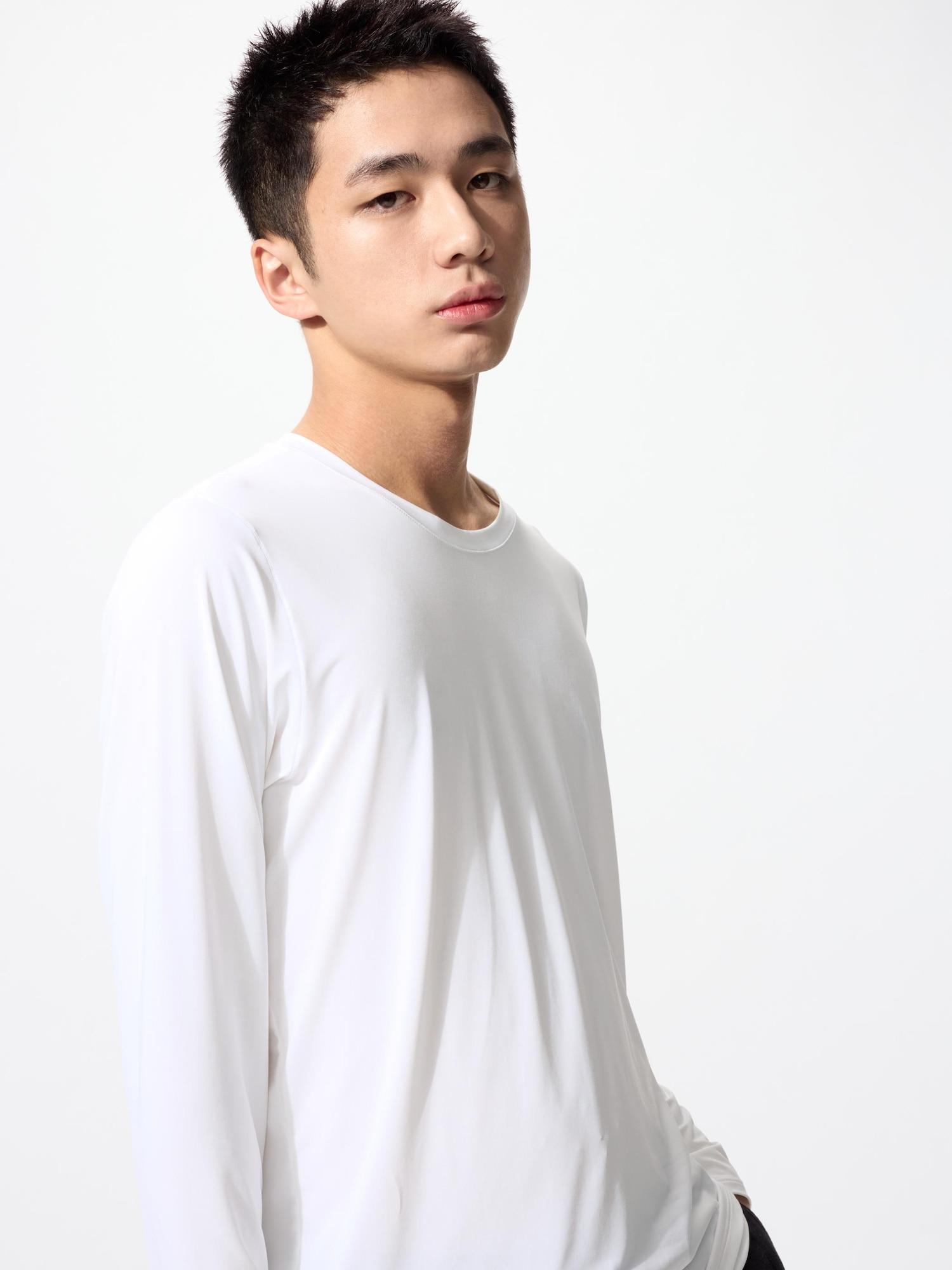 

Uniqlo Japan Air RhyThm Crew Neck T Long Sleeve 00 WHITE/XS