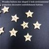 200pcs Wooden Star Buttons 2 Holes Sewing Scrap-booking Buttons Embellishment DIY Craft Decoration