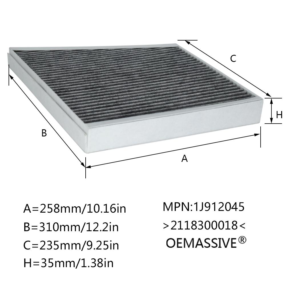 Pollen Innenraumfilter für Mercedes-Benz C219 W211 S211 CLS350 CLS500 CLS63 AMG E300 E320 E350 E400 E500 2118300018 2118300218