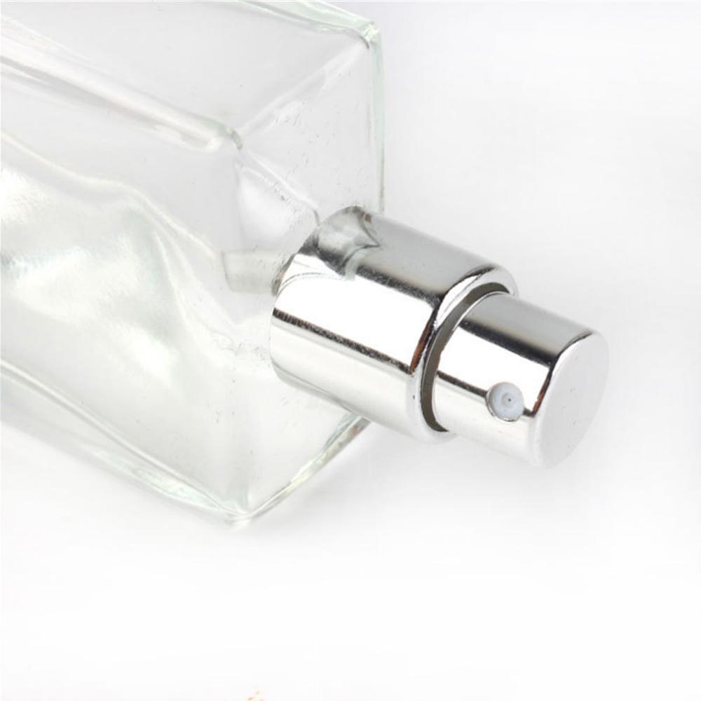 Square High Quality Crystal Transparent Atomizer Perfume Bottle Spray Bottle Refillable Bottle