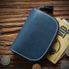 Genuine Leather Key Wallet for  Unisex Vintage Handmade Short Zipper Car Holder Bag Card Case Organizer Housekeeper