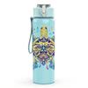 1PC Colorful Sea Turtle Ocean Animal Print 750ml Color Plastic Sports Water Bottle Leakproof Flip Straw Lid Suitable for Sports Office Home Use