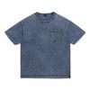 Men's Retro Distressed Washed Heavyweight Pocket Short Sleeve T-shirt