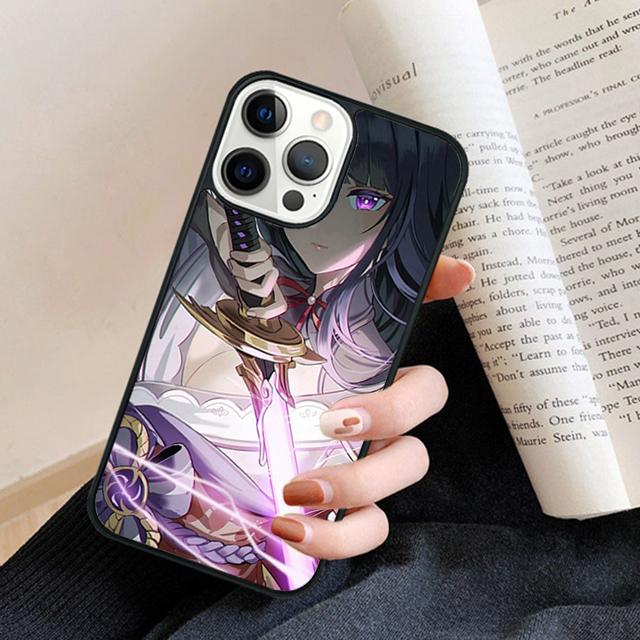 

Baal Raiden Shogun Genshin Impact Phone Case Cover For iPhone 17 Air 16 15 14 plus 12 13 pro max coque Fundas iPhone 11