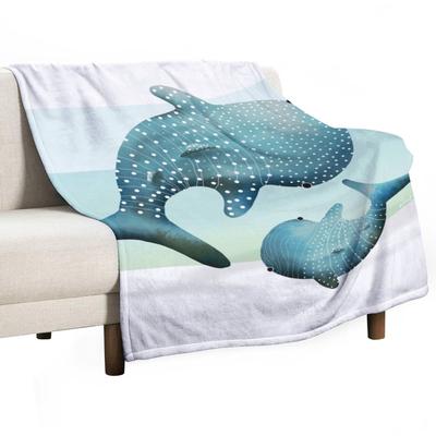 Whale Sharks Throw Blanket Funny Gift Thins Luxury St Designers Blankets