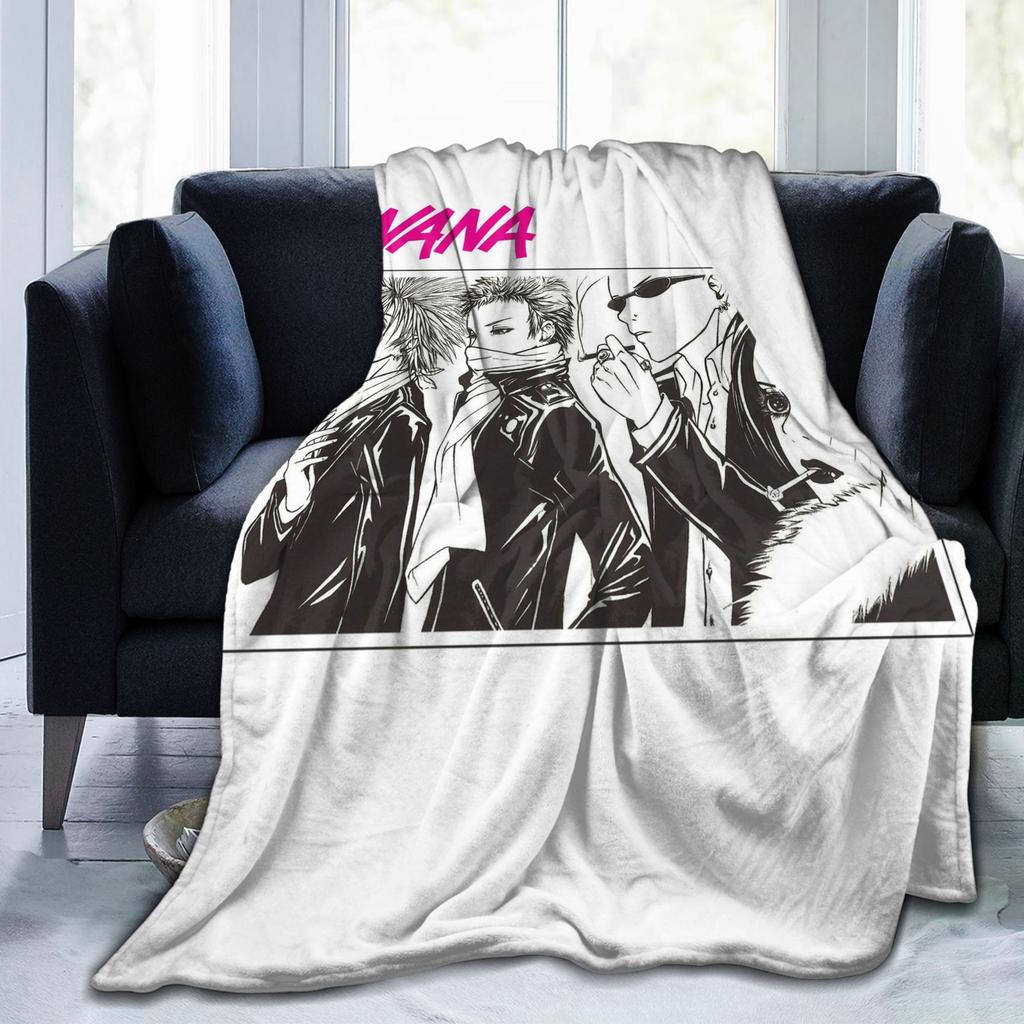 Vintage Anime Blankets Nana Osaki Kawaii Flannel Vintage Soft Throw Blankets for Home Decoration