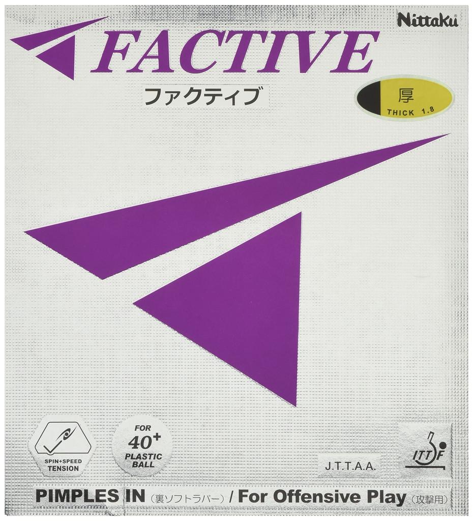 Nittaku Table Tennis Rubber Factive NR8720 Black 4 (71)