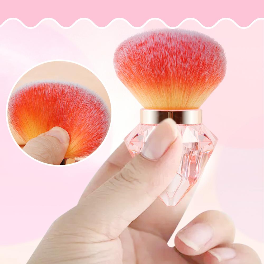 Nail Art Diamond Rose Head Brush Remove Nail Dust Brush Polish Powder Cleaning Tool Beauty Makeup Brushes Manicure Accessories