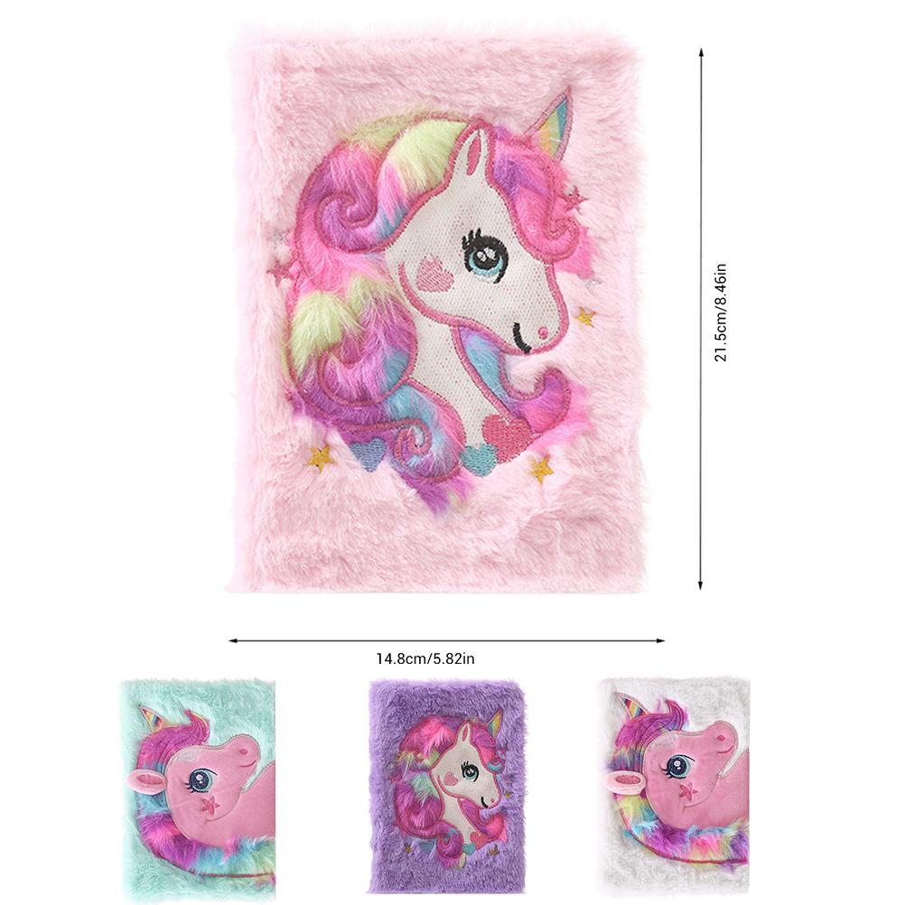 Fluffy Plush Notebook Cute Diary Book Notepad Travel Journal Book for Students