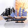 Massivholz Mittelmeer Segelboot Ornament - Bunte Wohnkultur & Geburtstagsgeschenk