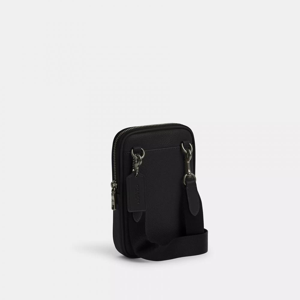 Coach Aden Crossbody Gunmetal Black