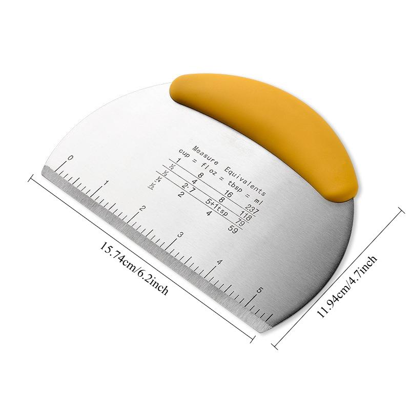 Oțel inoxidabil tort copt Scraper făină Cutter aluat lapte zahăr tăiere cuțit cremă răzuire cuțit bucătărie instrumente de copt