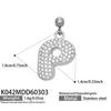 18K Gold-Plated Zircon Alphabet Pendant Necklace – Elegant European & American Style Jewelry