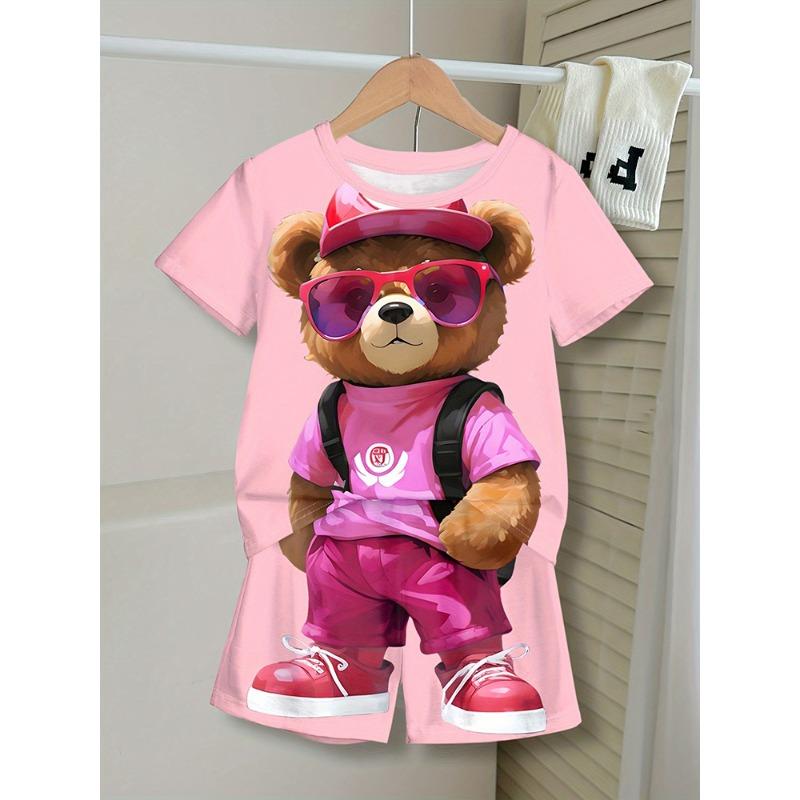 Men's T-shirt And Shorts Set Summer Outdoor Street Men's Fashionable Short-sleeved Top Everyday Casual Men's Beach Shorts