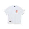 New Era SS24 MLB San Francisco Giants Logo Letter Print Crew Neck Short Sleeve T-Shirt Unisex Tops White 14179186