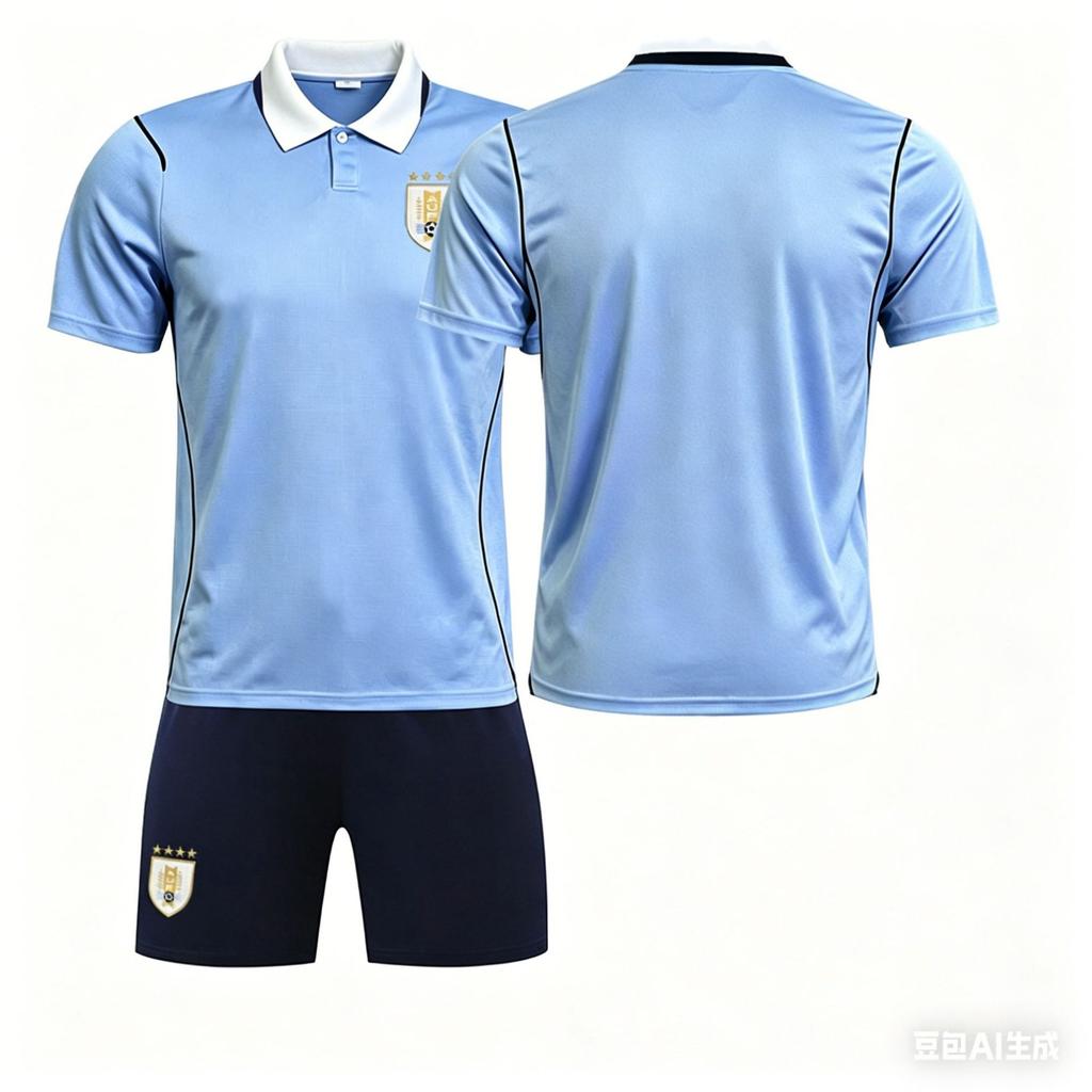World Cup Uruguay Home Football Jersey Set No. 9, Jersey.