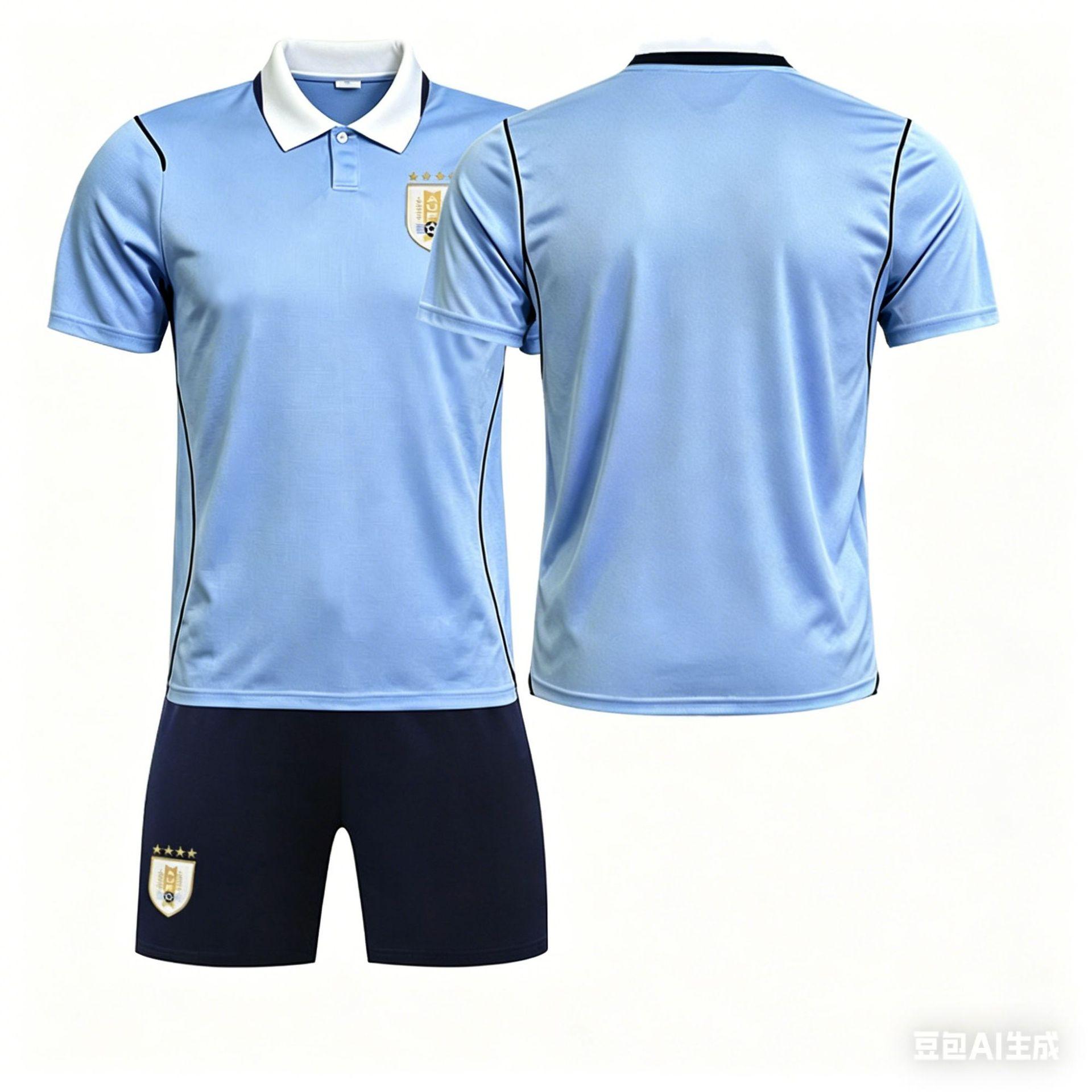 2026 World Cup Uruguay home football jersey set No. 9 Suarez cross-border jersey custom jersey 16 yards