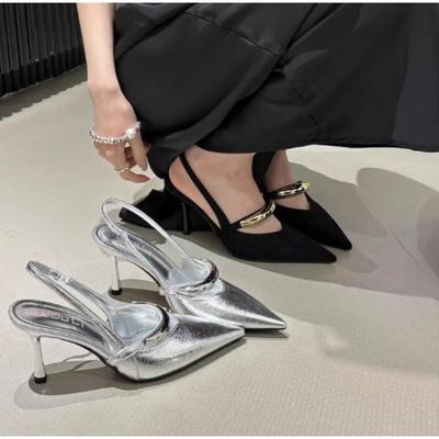 Fashion New High Heels Women's Sandals Designer Pointed Toe Shoes Woman Elegant Pump Summer Slippers Flip Flops Sandals Zapatos De Mujer