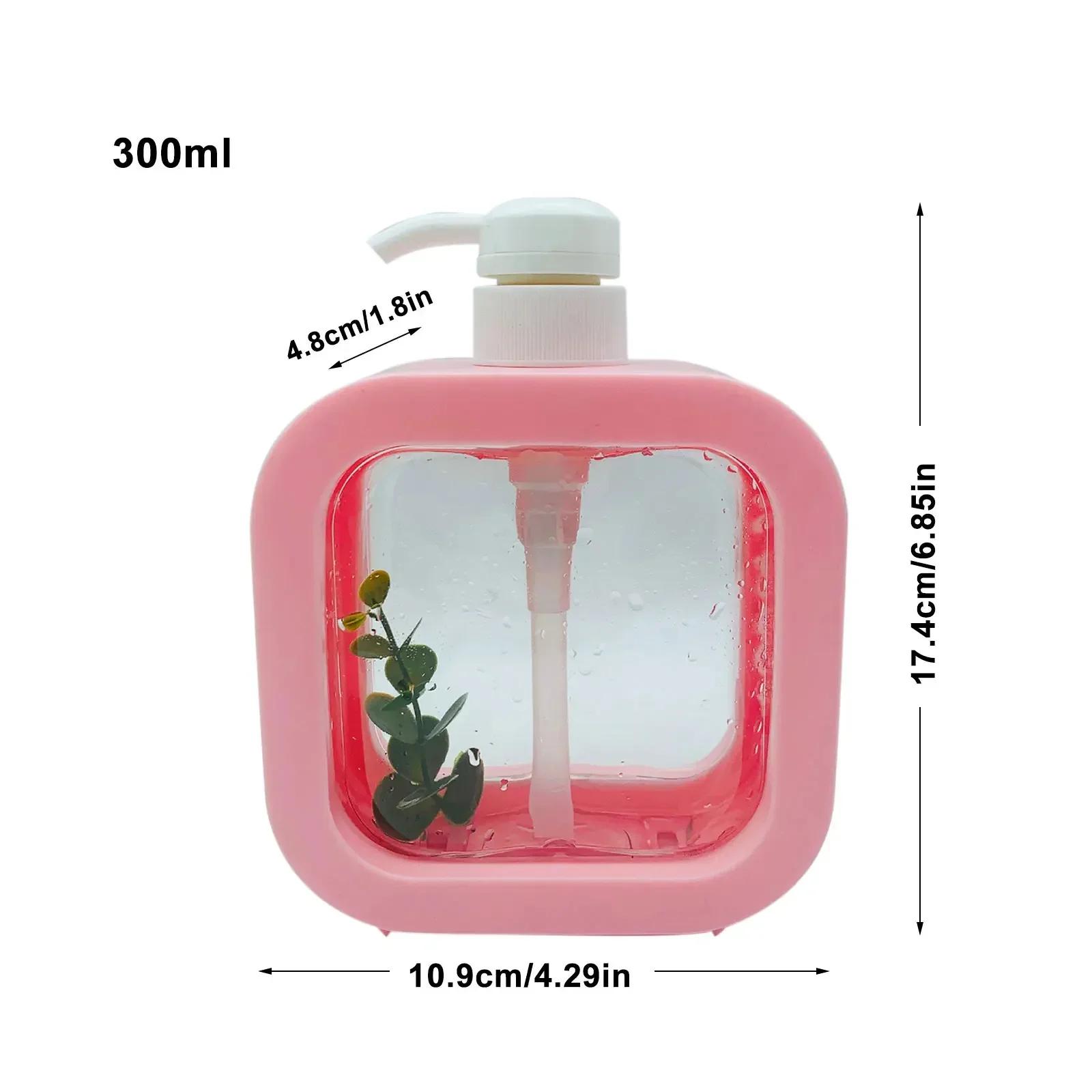 

300/500ml Bathroom Soap Dispensers Refillable Lotion Shampoo Shower Gel Holder Portable Empty Bottle