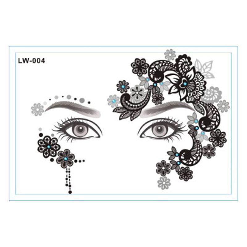 Waterproof Halloween Face & Body Temporary Tattoo Stickers for Makeup & Decoration