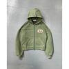 Unisex Vintage Mikina s kapucí na zip s nášivkou písmena Oversized Streetwear Bunda s kapucí XS-4XL
