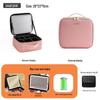 LED Mirror Makeup Bag: Spacious Handbag for Skincare & Cosmetics Storage