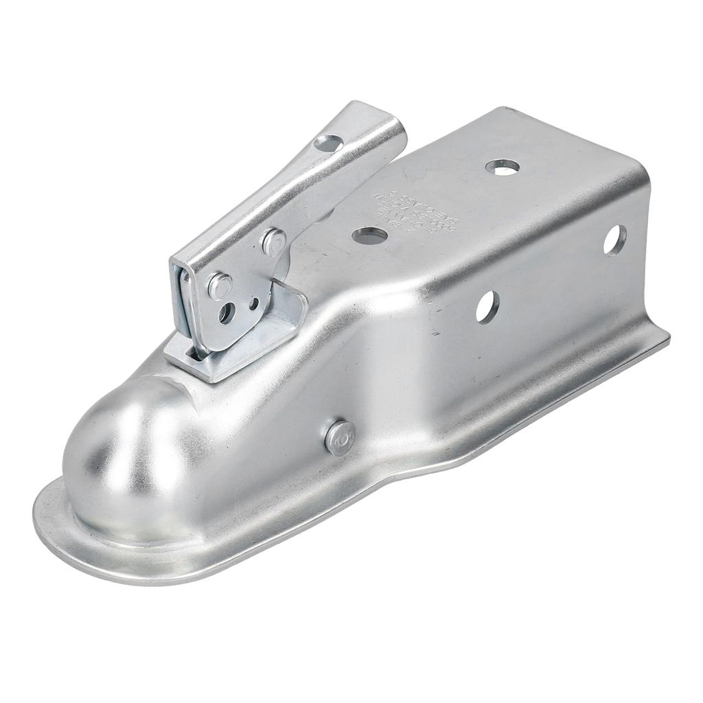 2in Trailer Hitch Ball Coupler Lock 3in Channel 5000Lbs/2268kg Zinc Plated Die‑Cast Steel High Secur