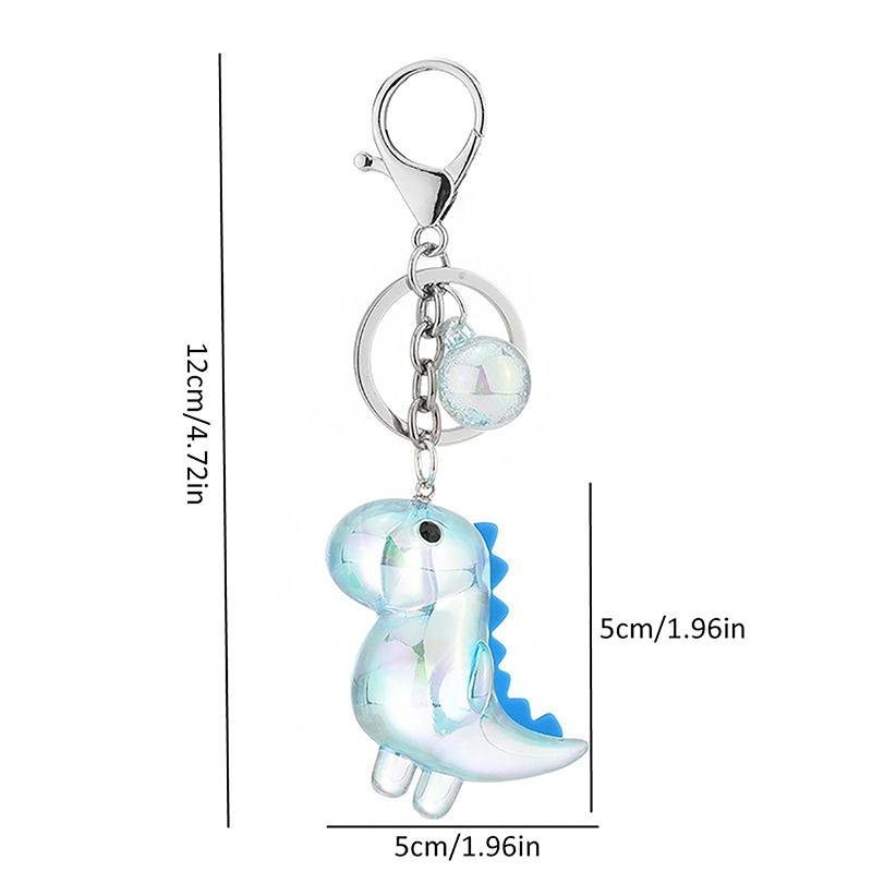 Søt tegneserie dinosaur nøkkelring tilbehør høykvalitets akryl dyre anheng