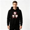Men's Print Pullover Hoodie,Cat Mask Anime Pattern Casual Long Sleeve Sweatshirt for Daily Wear