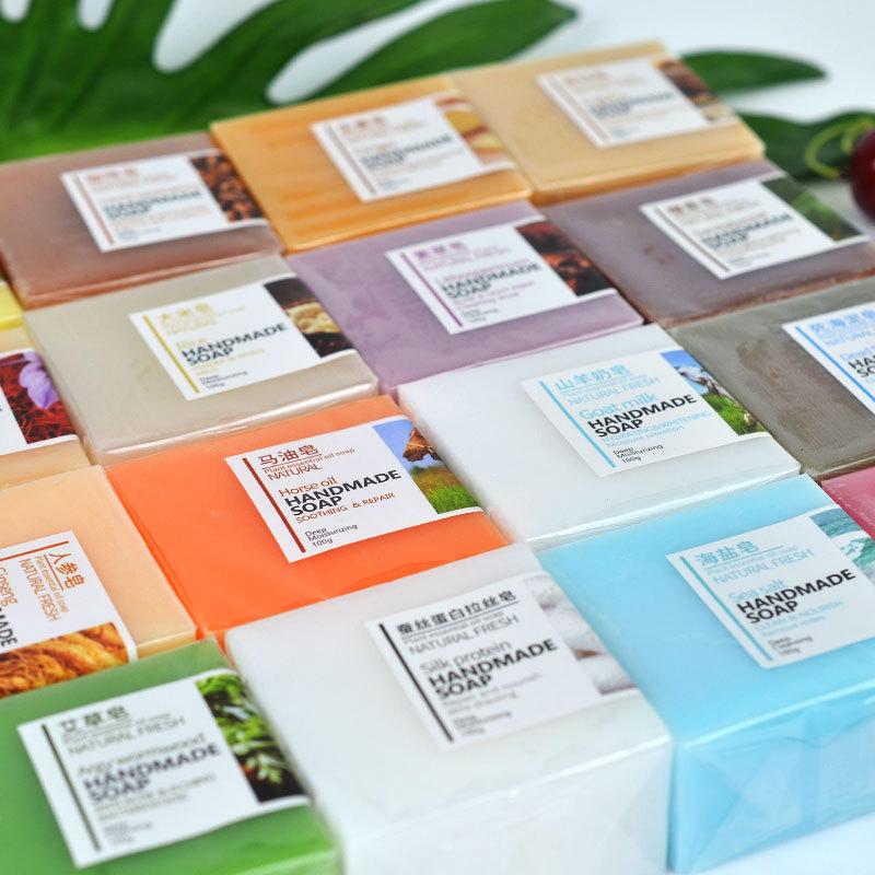 Silk, Sea Salt, Ginseng Horse Oil, Ginger, Essential Oil, Turmeric Handmade Soaps