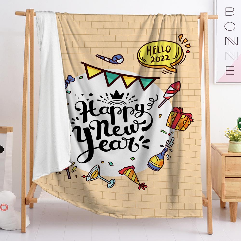 Digital Print Blessing Flannel Blanket Wish Crystal Fleece Cover Happy Blanket
