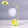 Cat Toy: Self-Amusement Feather Teaser with Mint Ball and Bell for Boredom Relief