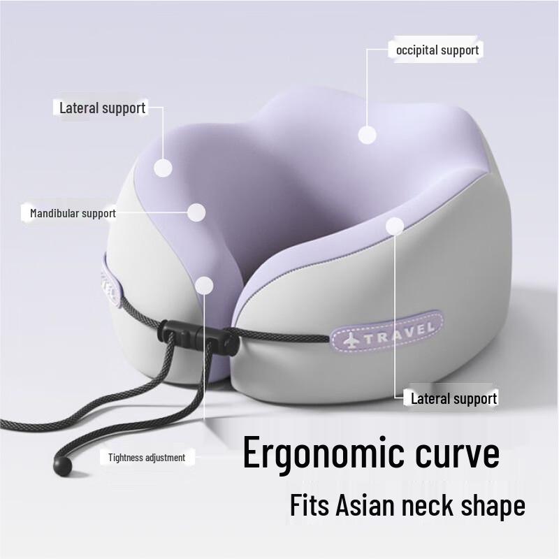 Aijiepu Portable U-shaped Memory Foam Neck Pillow
