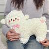 Sheep Adorable Plushie Dolls With Checkered Bow Decoration For Children Gift