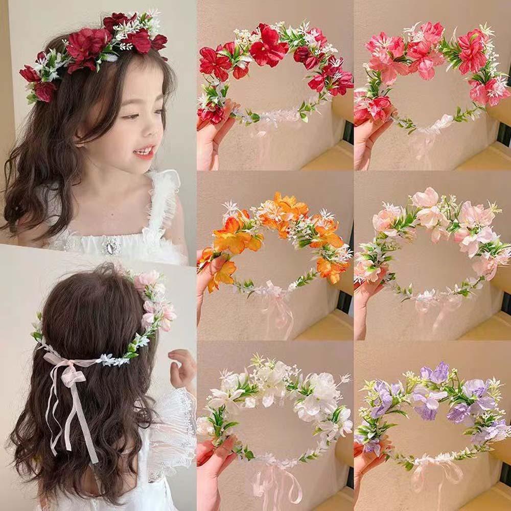 

Hair Ornaments Bride Garland Bohemia Style Wedding Headwear Seaside Vacation Headdress Girls