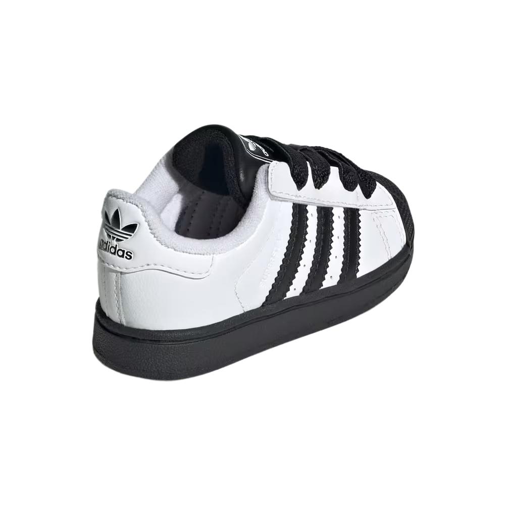 Adidas Superstar 2 CF EL I White Black Sole Baby Sneakers Cloud-White Core-Black JI0212