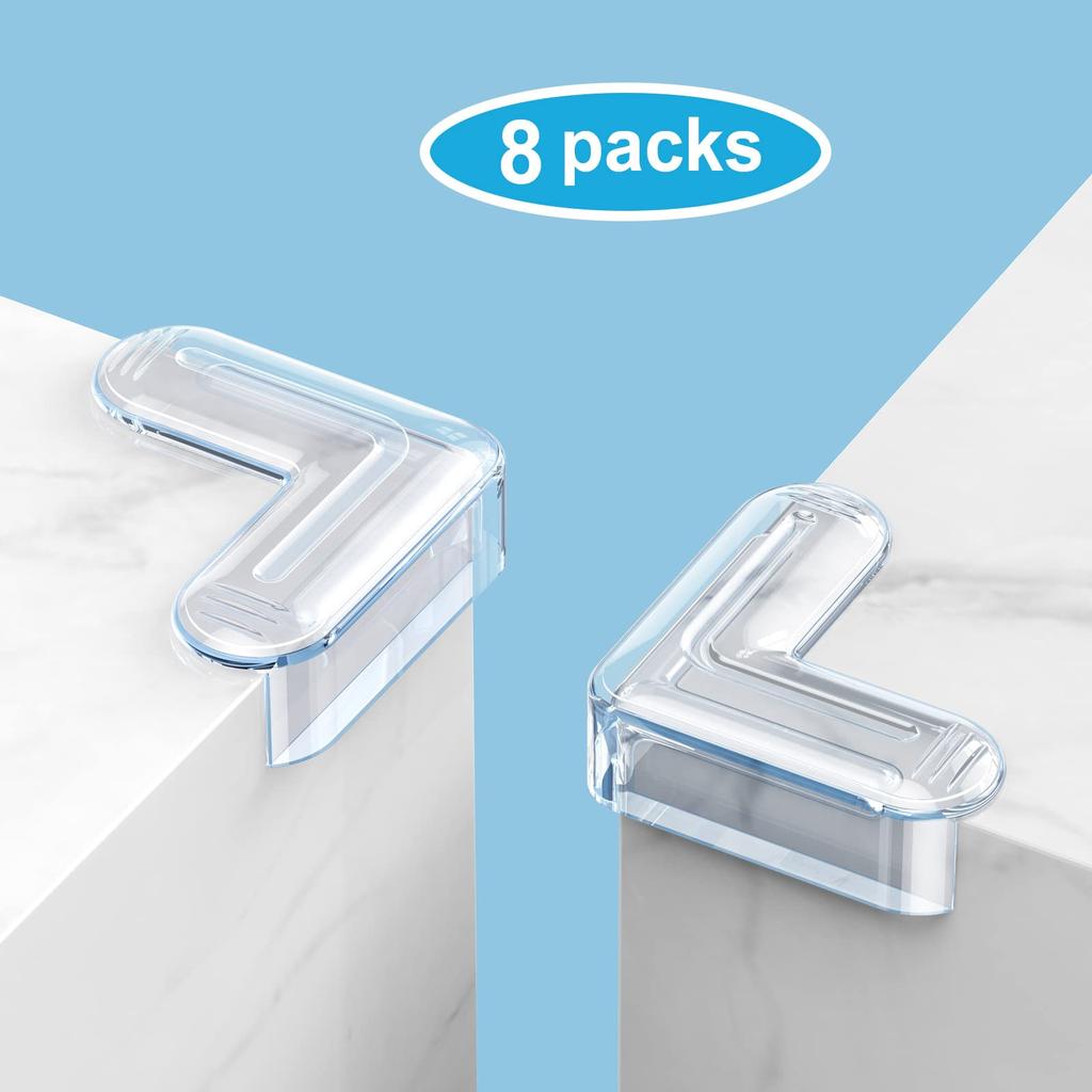 Bifine Corner Guards for Baby Head Made of Prevents Corner Cushions for Safety Measures for and Furniture 3M Tape Pack of 8 Airbag-Shaped Protection,