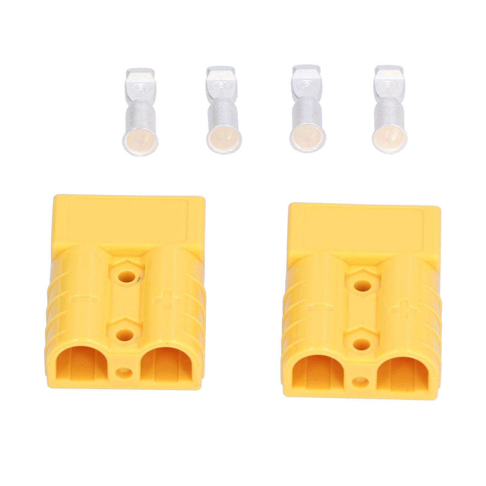 

2 шт. Разъем аккумулятора 50А Легкий Быстроразъемный Жгут проводов Штекерный комплект 6AWG 600В Синий