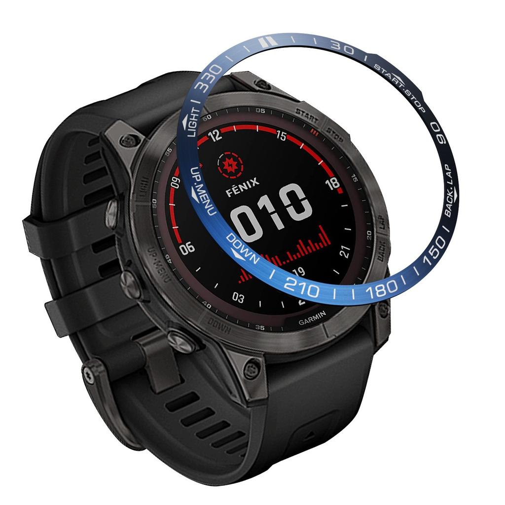 Smart Watch Bumper Adhesive Case Accessories Metal Bezel For  Fenix 7X  Ring Metal Case Frame Protector