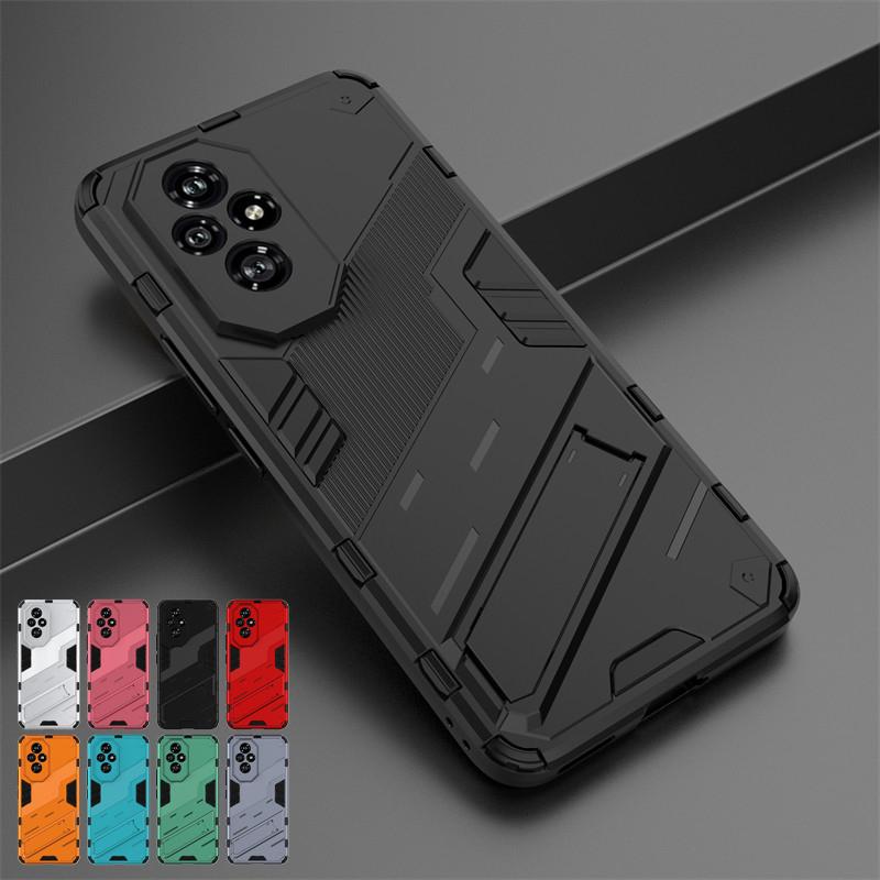 For Honor 200 Case For Honor 200 5G Cover Bumper Armor PC Stand Holder Shockproof TPU Protective Phone Back Cover For Honor 200