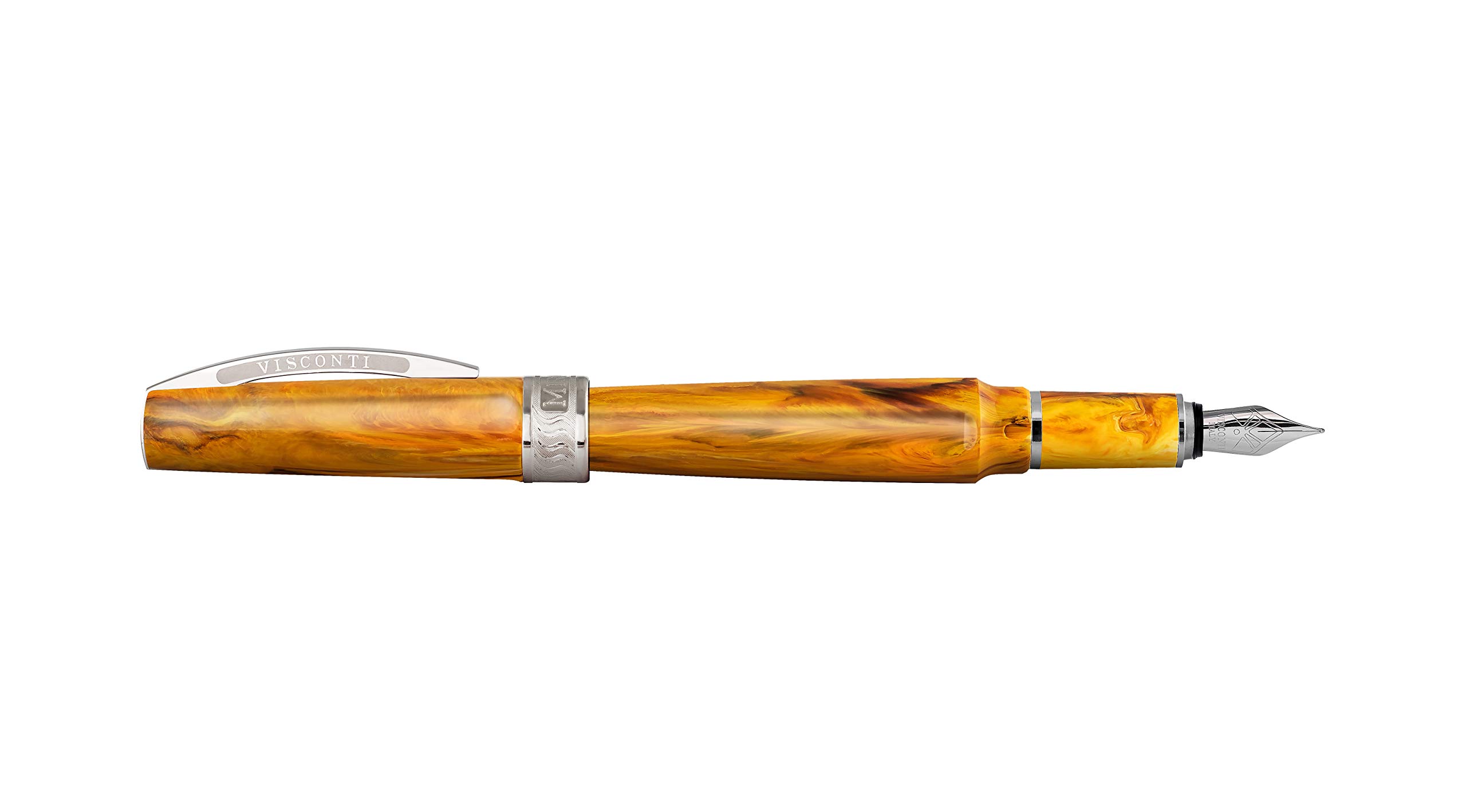

Visconti Mirage Fountain средняя сталь янтарного цвета - ручка, наконечник, цвет