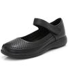 Fashion GKTINOO Genuine Leather Flats Mary Jane Women's Shoes Summer Soft Sole Hollow Mother's Shoes Anti-slip Sandals Large Size 43