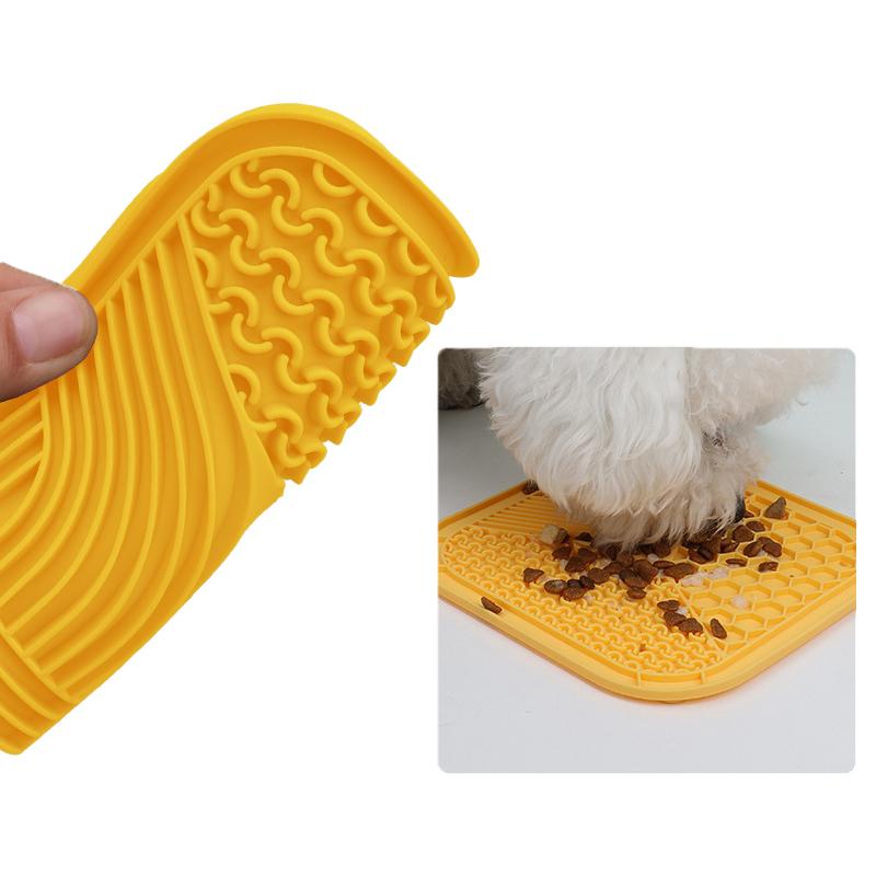 Pet Lick Silicone Mat for Dogs Premium Lick Pad with Suction Cup Dog Licking Mat Slow Eating Anti-choking Mat