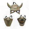 Light Grey Scary Mask for Men, Halloween Horror Film Costume Accessory, Black Phone Inspired Cosplay Mask