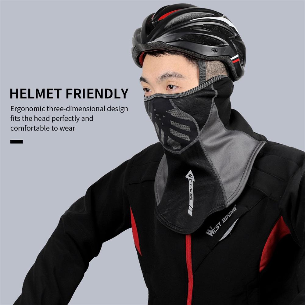 Helmet Cycling Snood Compre Thermal Face Mask Wind-proof Cycling