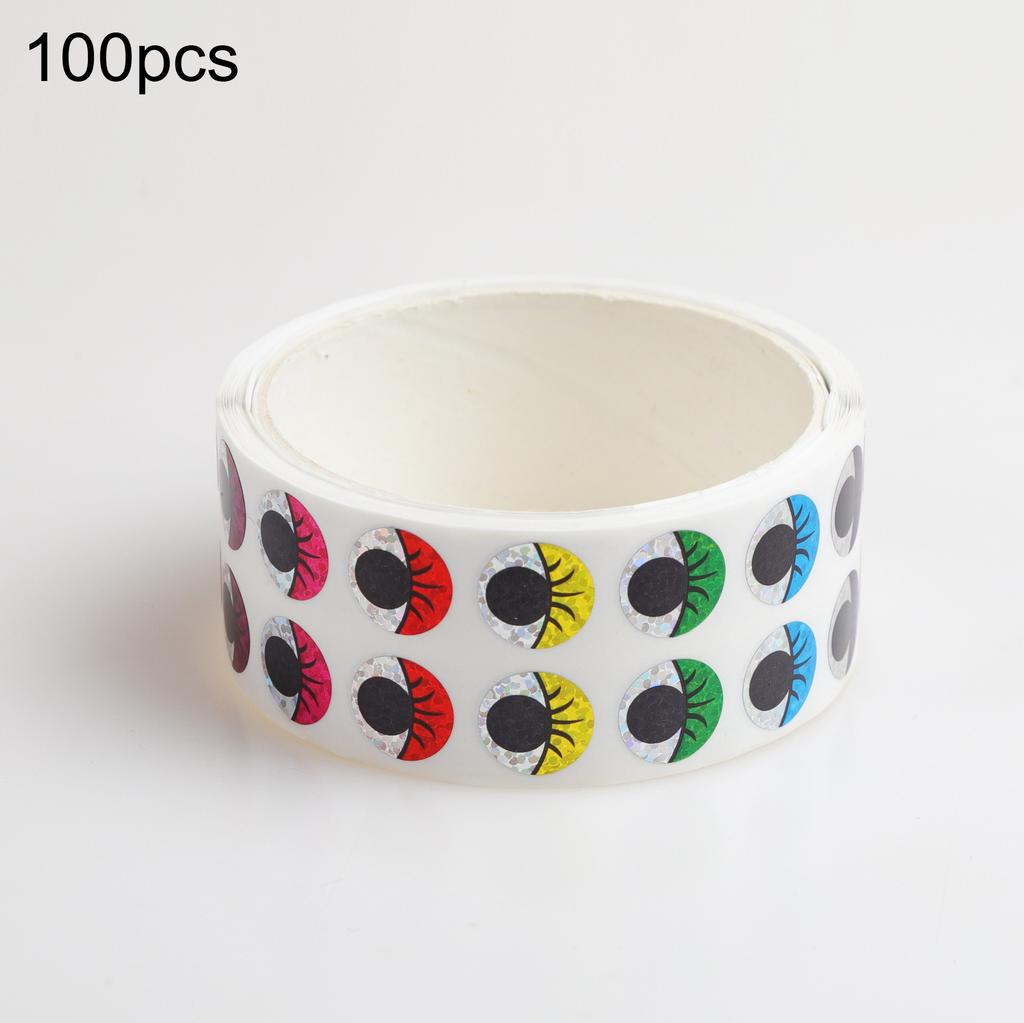 1000 Stück Holografische Wackelaugen-Aufkleber, Bunte Selbstklebende Augen-Aufkleber, Glitzernde Bewegliche Augen für DIY-Bastelarbeiten, Scrapbooking