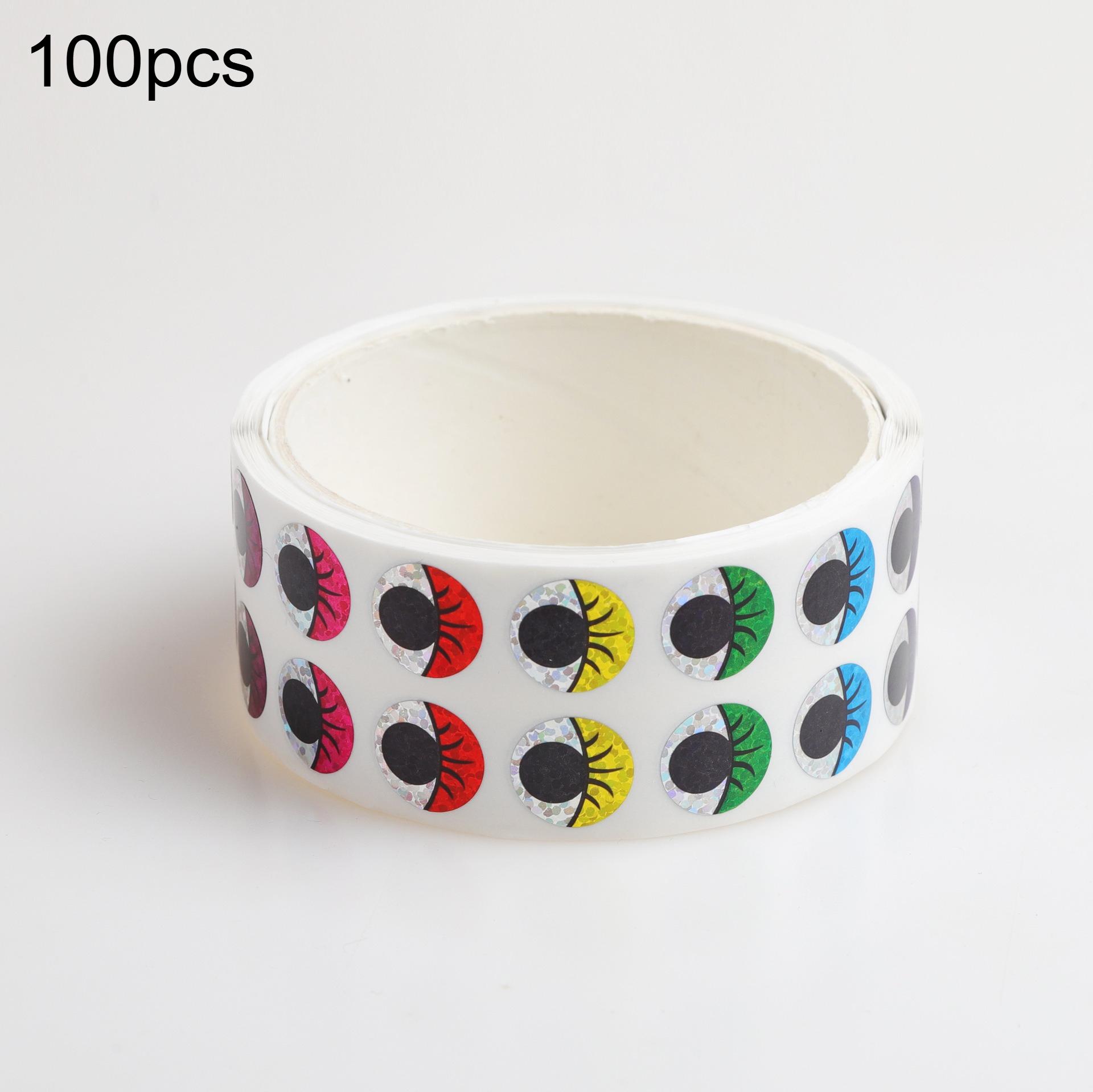 1000 шт. Самоклеящиеся голографические наклейки на глаза с блестящими глазами для скрапбукинга, украшения подарков, эстетичные наклейки