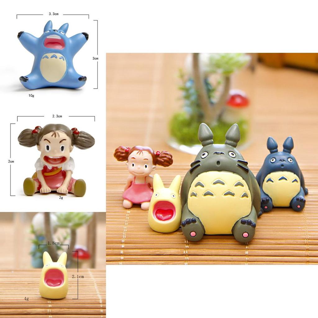 Cartoon My Neighbor Totoro Miniature Resin Scene With Wishing Scene For Gift Giving And Home Decor